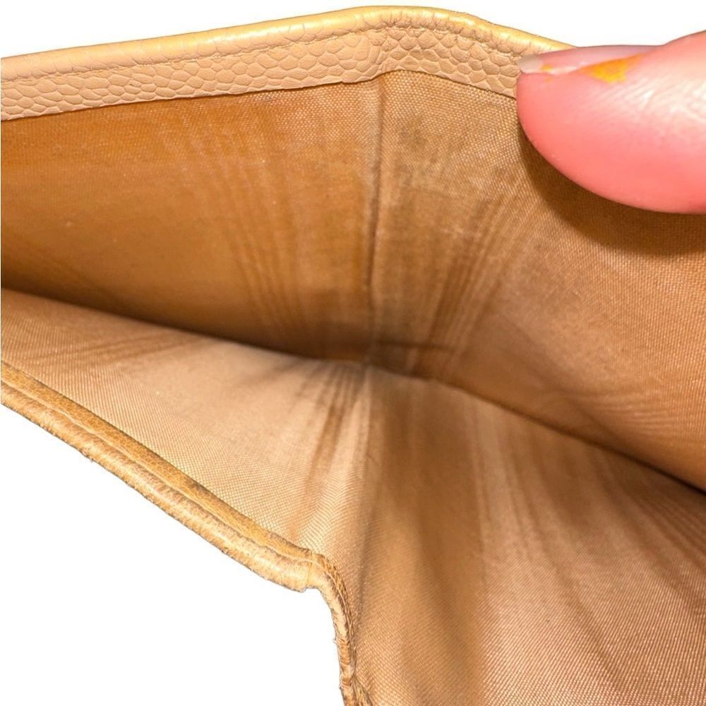 CHANEL Beige Leather CC Snap Clutch - Picture 10 of 15